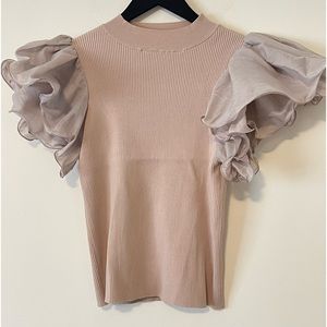 Butterfly sleeve top